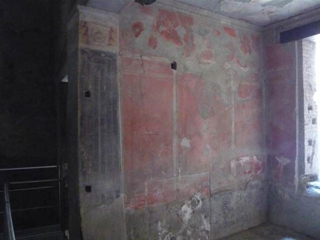IX.13.1-3 Pompeii. May 2012.  Room 25, west wall. Looking north. Photo courtesy of Buzz Ferebee.