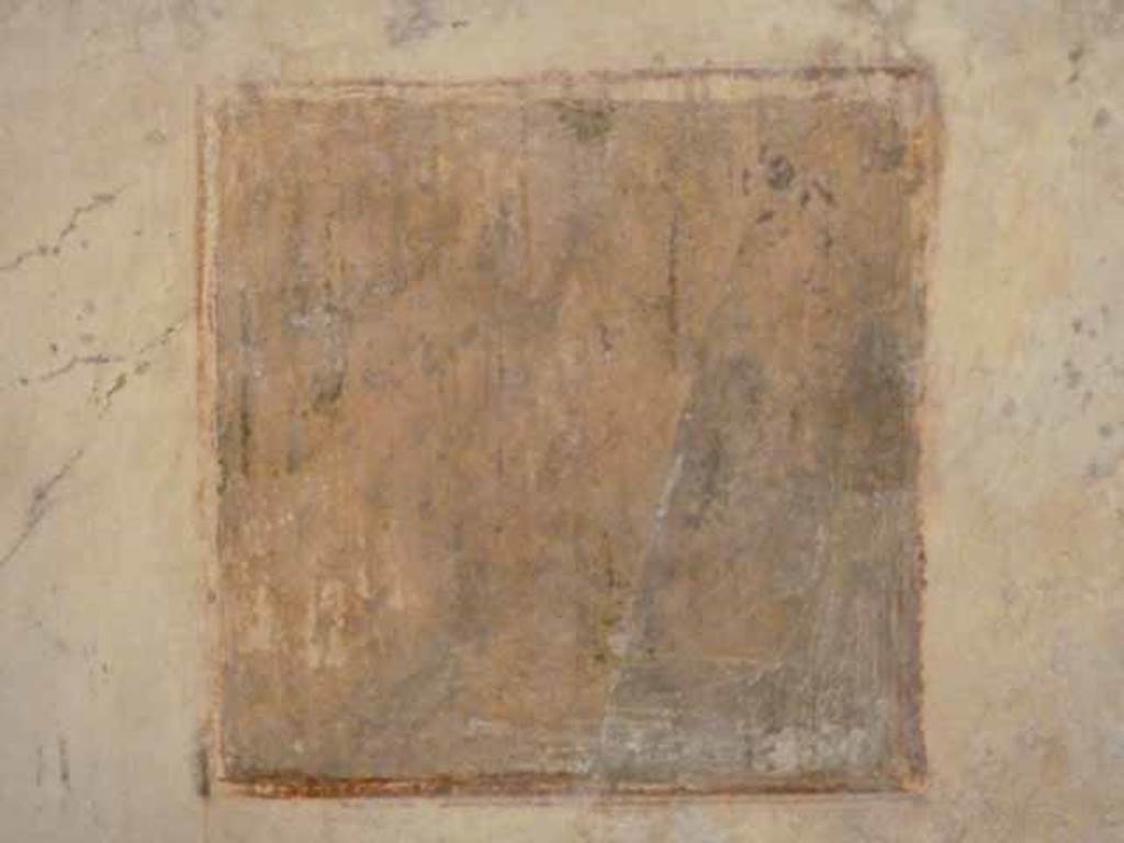 IX.13.1-3 Pompeii. May 2010. Room 11, north wall. Remains of wall painting, possibly Narcissus?