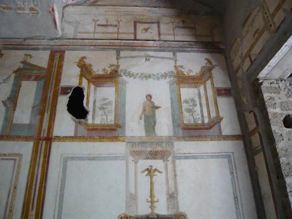 IX.13.1-3 Pompeii. May 2012. Room 11, upper south end of east wall.  Photo courtesy of Buzz Ferebee.