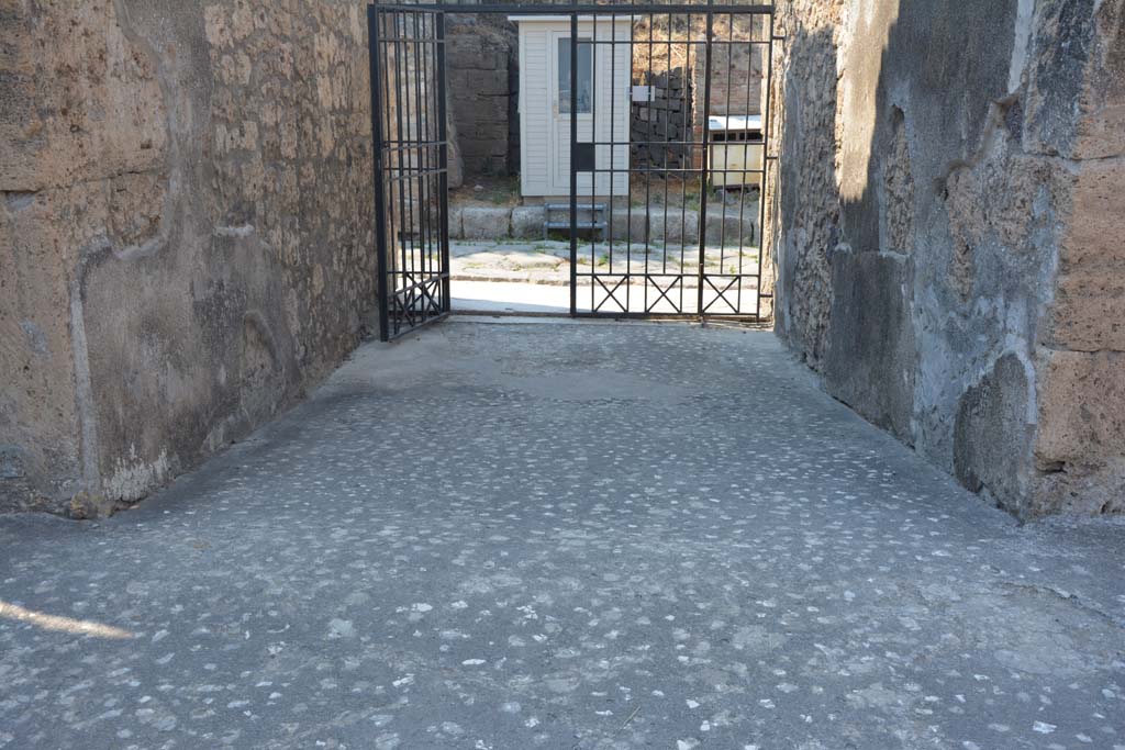 IX.14.4 Pompeii. July 2017. Looking north towards entrance doorway across flooring in vestibule/entrance corridor.
Foto Annette Haug, ERC Grant 681269 DÉCOR.