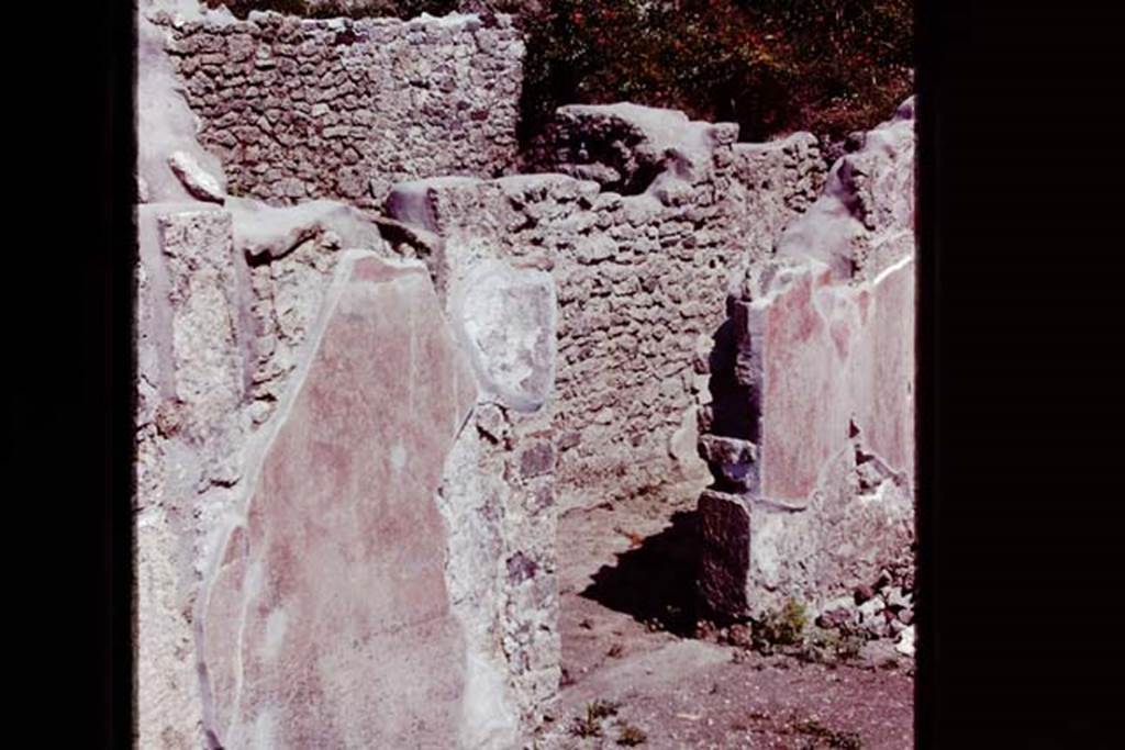 IX.14.c Pompeii, 1978. Atrium 2, east side, doorway to small portico 9. Photo by Stanley A. Jashemski.   
Source: The Wilhelmina and Stanley A. Jashemski archive in the University of Maryland Library, Special Collections (See collection page) and made available under the Creative Commons Attribution-Non Commercial License v.4. See Licence and use details. J78f0220