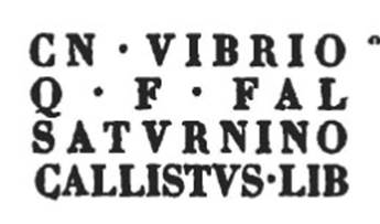 From PAH, addendum, p.133 – 
Relazione delle antichita, che si vanno ritrovando nella masseria del sig. D. Giovanni Milano parsonaro, che si era principiata al di 14 Febbraro 1771. (Report of Antiquities found.....)
N.98. A di 12 gennaio 1775. Si e trovata in una tavola di marmo larga pal. 2 on. 4 ½ per pal. 1 on. 11 la seguente iscrizione: