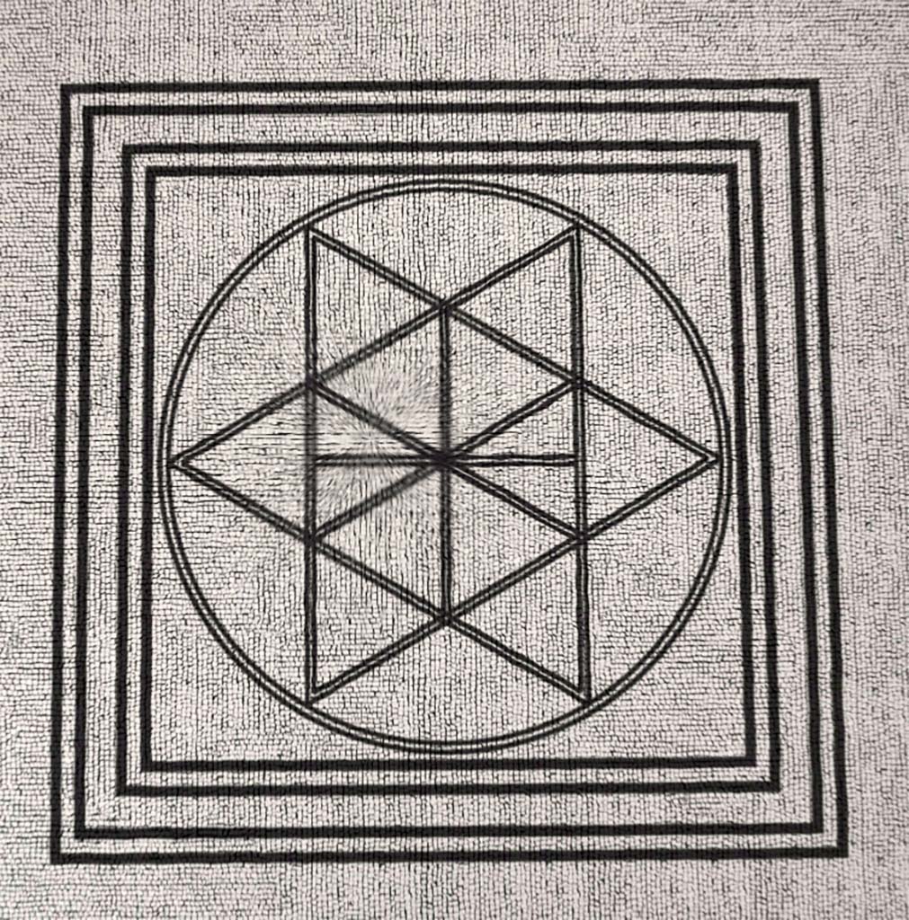 HGW24 Pompeii. 3D reconstruction of mosaic emblema in centre of floor. 
© Villa Diomedes Project http://villadiomede.huma-num.fr/3D/app.html 
(Villa Diomedes Project – area 14). 
(Fontaine, room 2,13).
