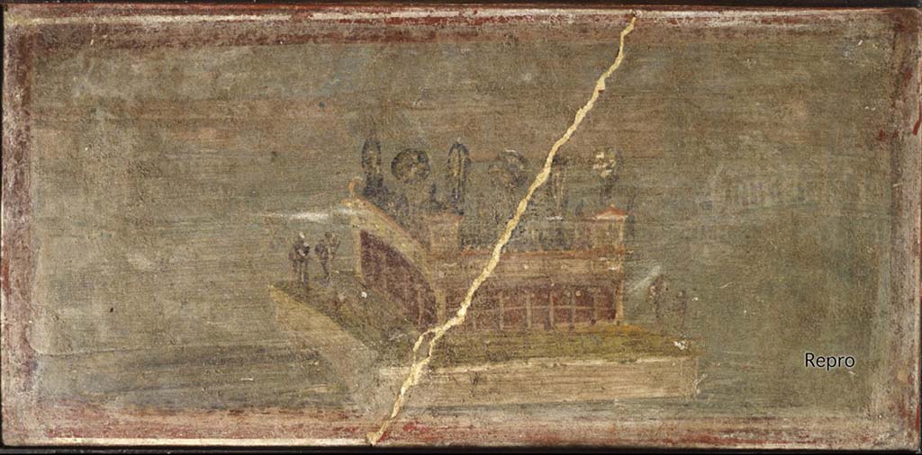 HGW24 Pompeii.  Architectural landscape.
DAIR Repro_609618. Photo © Deutsches Archäologisches Institut, Abteilung Rom, Arkiv. 
Now in Naples Archaeological Museum. Inventory number 9434.