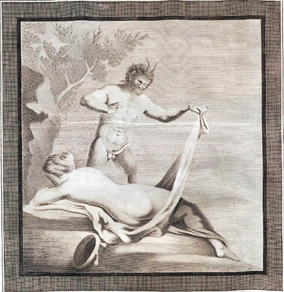 HGW24 Pompeii. Satyr and Nymph.
See Le antichita di Ercolano esposte Tomo 7, Le Pitture Antiche di Ercolano 5, 1775. (p.149-152, no. 34)