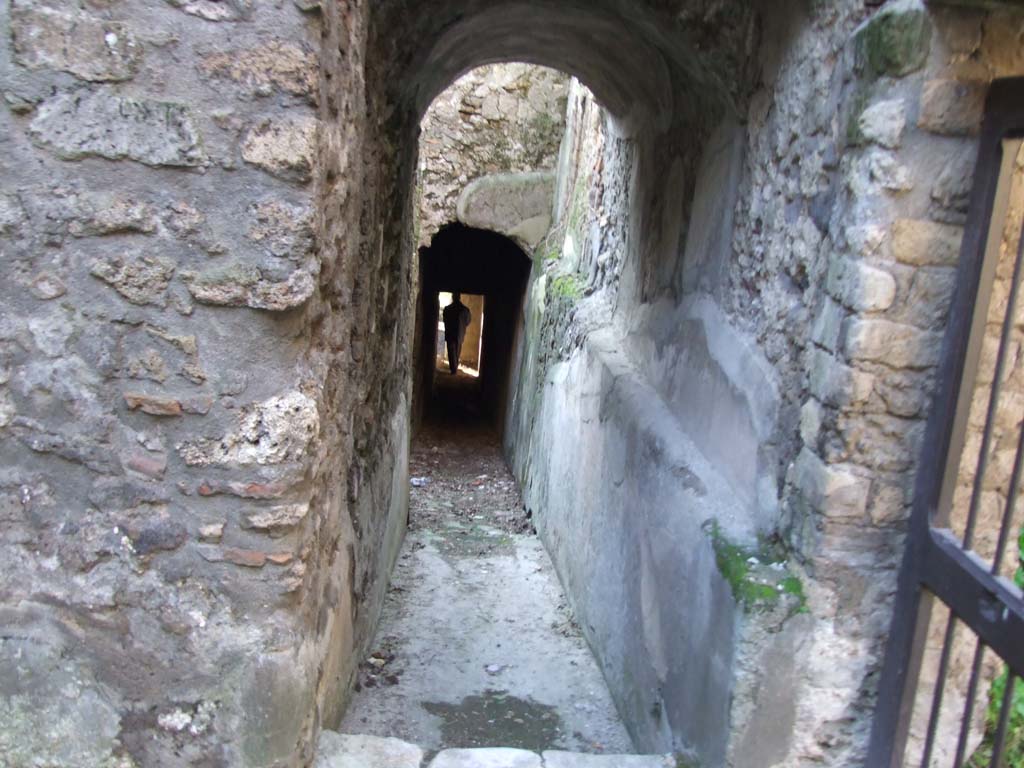 HGW24 Pompeii. December 2006. Corridor down to lower level. 
(Villa Diomedes Project – corridor 62).
(Fontaine, room 5,12).