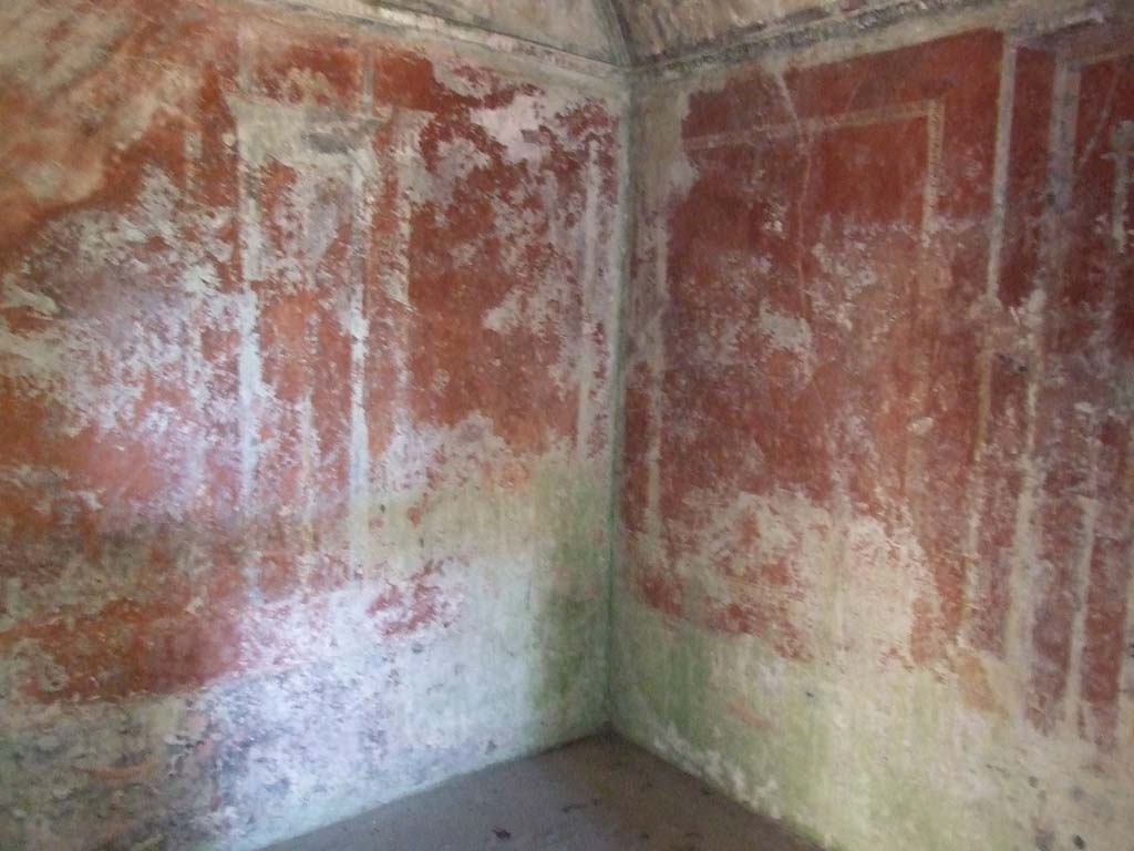 HGW24 Pompeii. December 2006. 
East wall and south-east corner of one of the richly decorated living rooms on the eastern side of the garden. 
(Villa Diomedes Project – area 61).
(Fontaine, room 5,13).