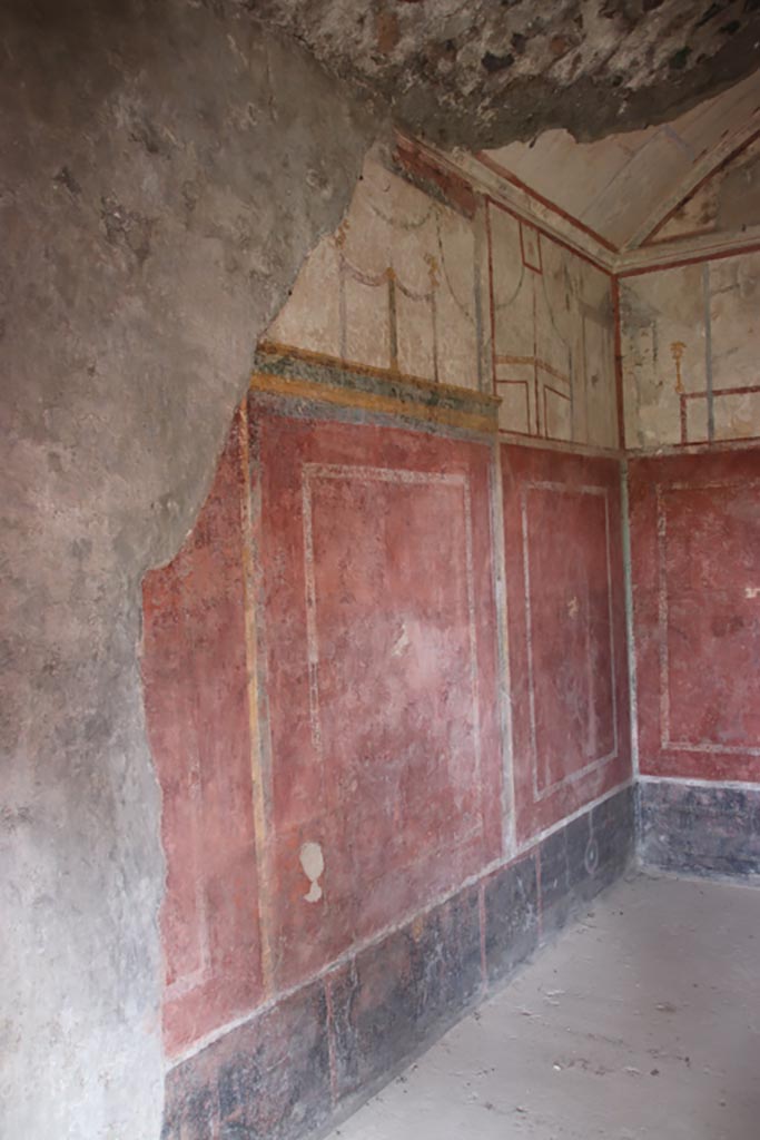 Villa of Diomedes, Pompeii. October 2023. 
Looking east along north wall. Photo courtesy of Klaus Heese.
(Villa Diomedes Project – area 57).
(Fontaine, room 5,10).
