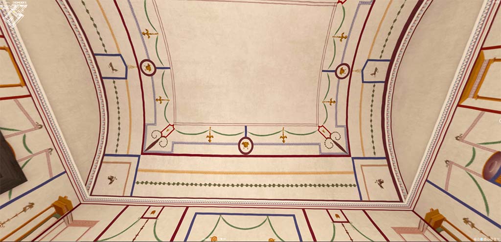 HGW24 Pompeii. Vaulted upper walls and ceiling. 3D reconstruction.
© Villa Diomedes Project http://villadiomede.huma-num.fr/3D/app.html 
(Villa Diomedes Project – area 57). 
(Fontaine, room 5,10).