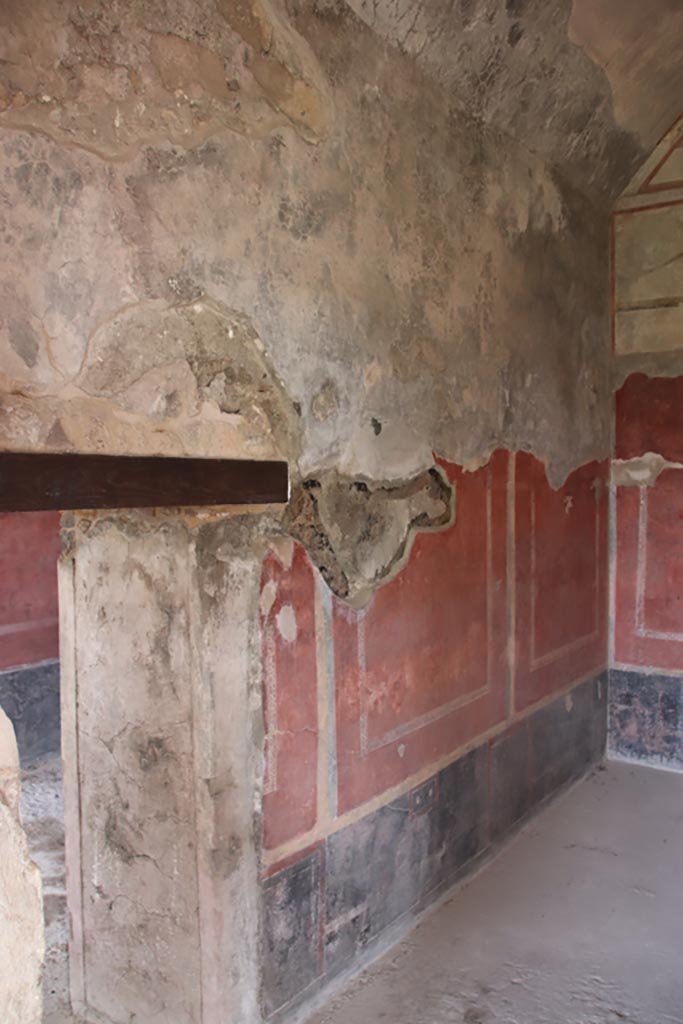 Villa of Diomedes, Pompeii. October 2023. 
Looking east along north wall. Photo courtesy of Klaus Heese.
(Villa Diomedes Project – area 55).
(Fontaine, room 5,9).