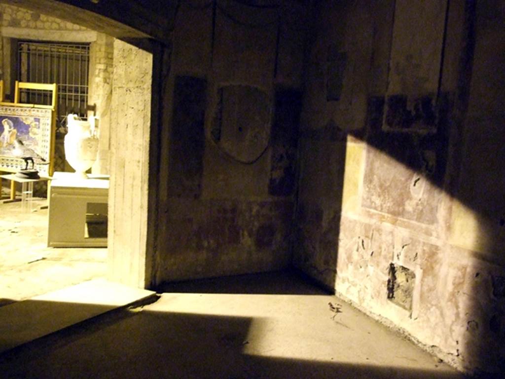 Villa San Marco, Stabiae, December 2006. Room 14, looking south towards doorway into room 12, on left, and south-west corner.