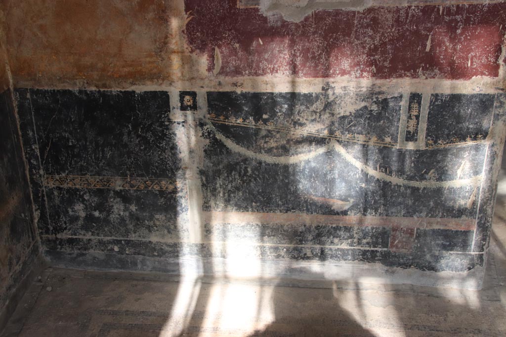 Villa San Marco, Stabiae, October 2022. 
Room 53, looking towards lower east wall in north-east corner. Photo courtesy of Klaus Heese.