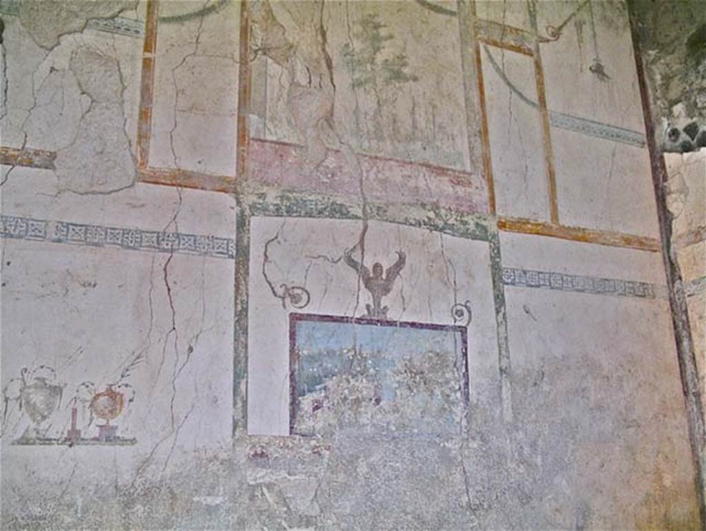 Castellammare di Stabia, Villa San Marco, April 2005. Centre of east wall of room 57. Photo courtesy of Michael Binns.