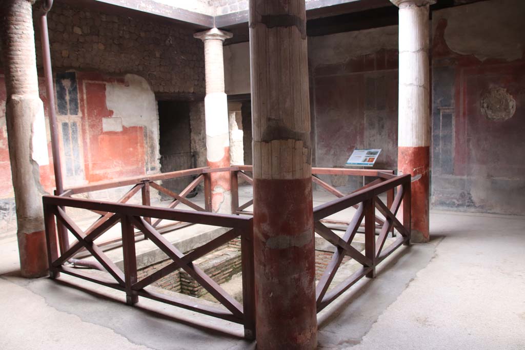 Villa San Marco, Stabiae, September 2019. Room 25, looking north-east across from entrance doorway. Photo courtesy of Klaus Heese.