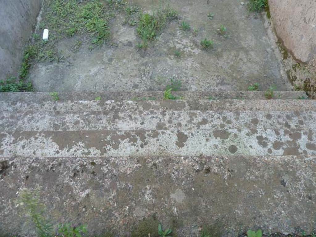 Villa San Marco, Stabiae, September 2015. Room 42a, steps of swimming pool.