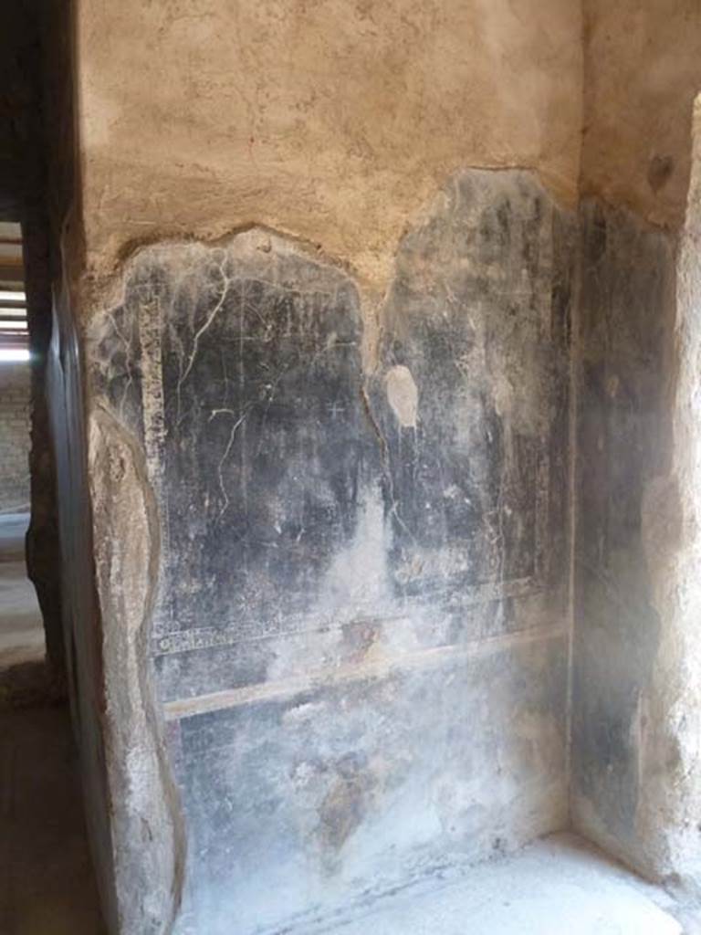 Villa San Marco, Stabiae, September 2015. Room 35,  north wall in alcove.