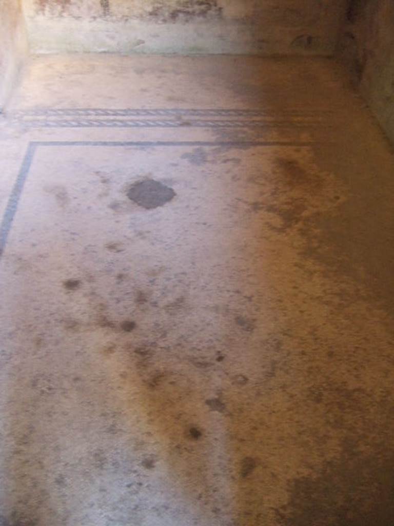 Villa of Mysteries, Pompeii. May 2006. Room 8, mosaic floor.