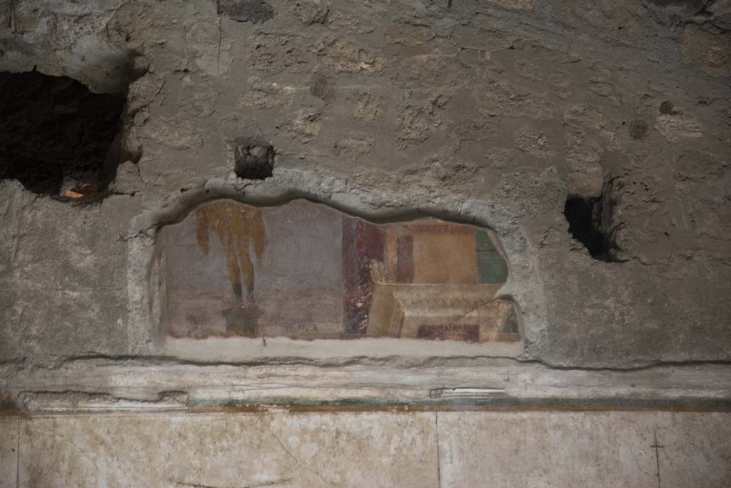 Villa of Mysteries, Pompeii. March 2019. Room 11, detail from upper south wall. 
Foto Annette Haug, ERC Grant 681269 DÉCOR.