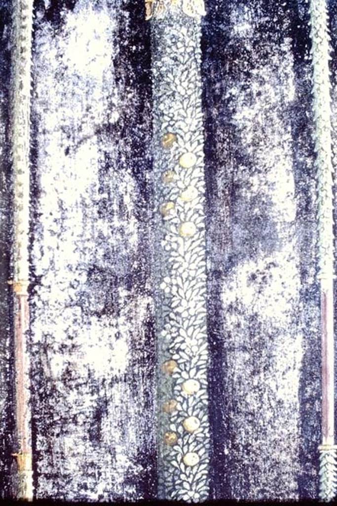 Villa of Mysteries, Pompeii. 1968. Room 2, detail from north wall.  
Photo by Stanley A. Jashemski.
Source: The Wilhelmina and Stanley A. Jashemski archive in the University of Maryland Library, Special Collections (See collection page) and made available under the Creative Commons Attribution-Non Commercial License v.4. See Licence and use details.
J68f1379