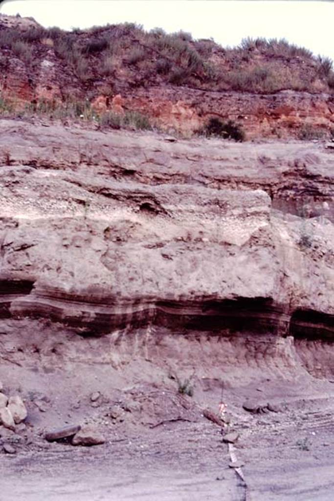 Villa Regina, Boscoreale. 1983. Ash layers.
Source: The Wilhelmina and Stanley A. Jashemski archive in the University of Maryland Library, Special Collections (See collection page) and made available under the Creative Commons Attribution-Non Commercial License v.4. See Licence and use details.
J80f0544