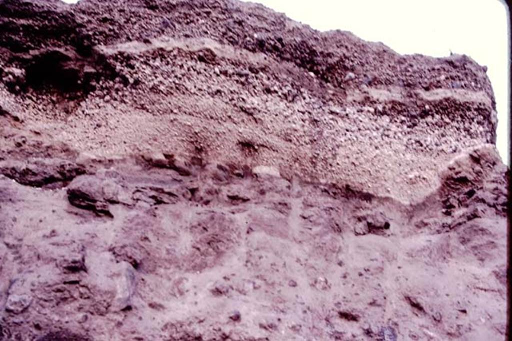 Villa Regina, Boscoreale. 1983. Ash layers.
Source: The Wilhelmina and Stanley A. Jashemski archive in the University of Maryland Library, Special Collections (See collection page) and made available under the Creative Commons Attribution-Non Commercial License v.4. See Licence and use details.
J80f0545