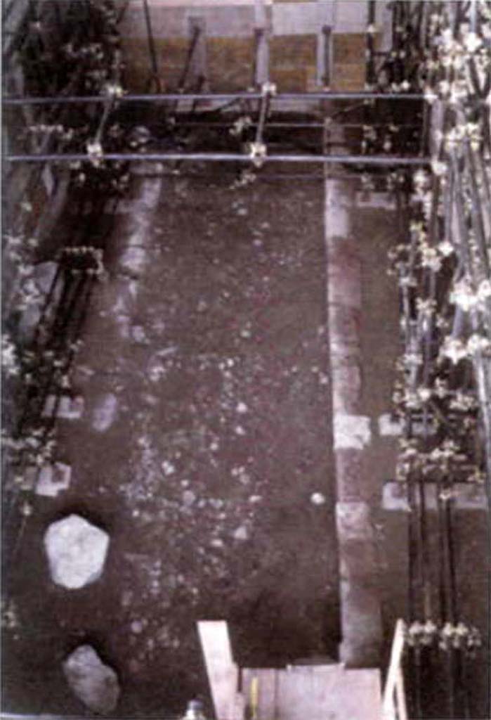 Unnamed vicolo between IX.11 and IX.12. 2003-4 excavations. North end of excavated area
See Varone A. 2007. In Nuove ricerche archeologiche nell'area vesuviana: (scavi 2003-2006): SAP Studi 25, pp. 349ff.