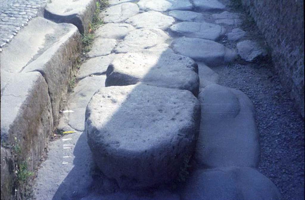 Via Marina, July 2011. Looking east to stepping stones near exit to Temple of Venus. 
Photo courtesy of Rick Bauer.
