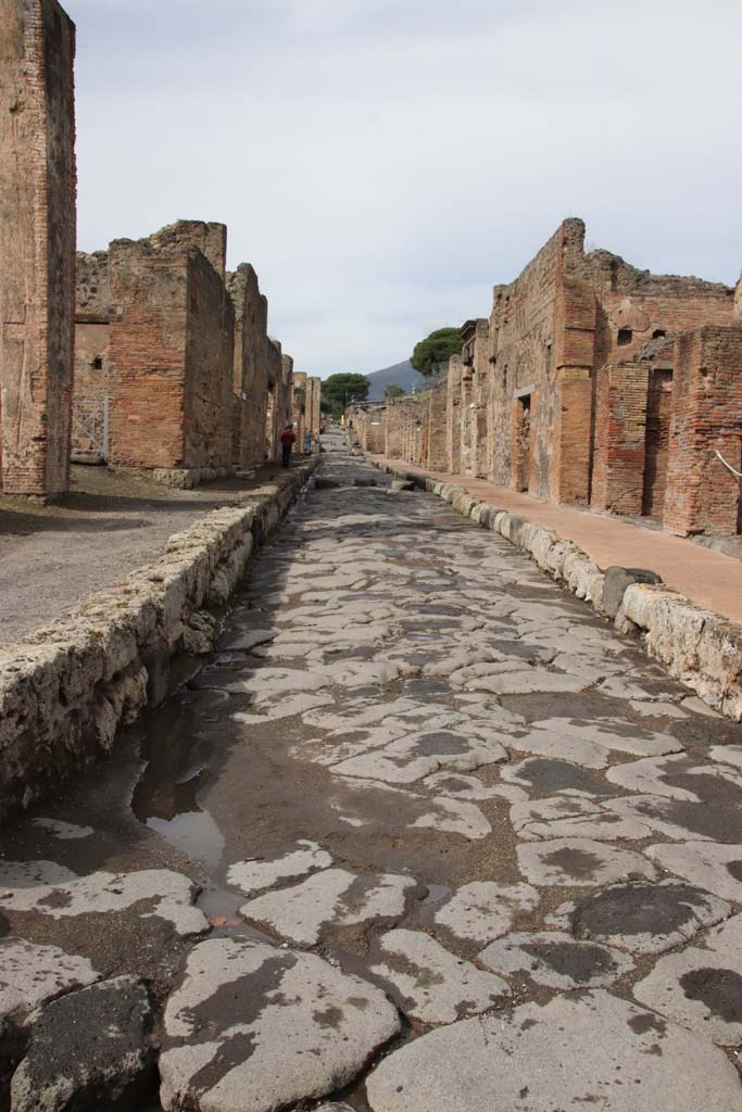 Via del Vesuvio between VI.14 and V.1. October 2020. Looking north, during the year of the pandemic.
Photo courtesy of Klaus Heese.