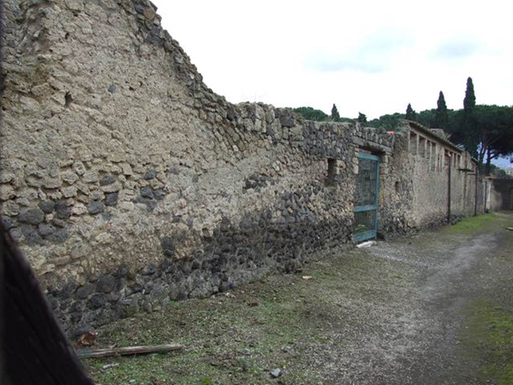Vicolo di Giulia Felice. East side. Looking south towards II.4.12.  December 2006.