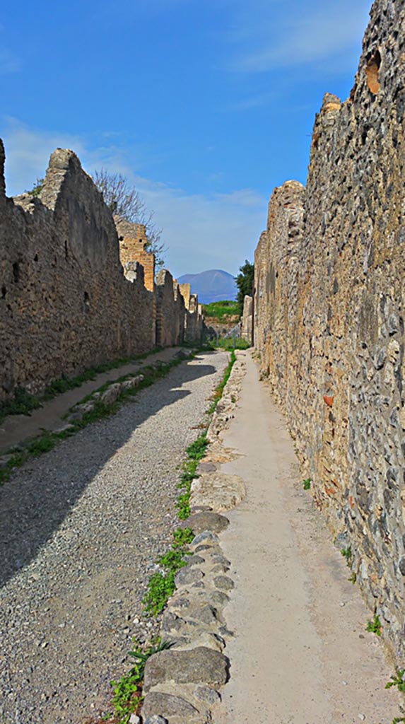 Vicolo di Lucrezio Frontone. 2017/2018/2019.
Looking north. Photo courtesy of Giuseppe Ciaramella.