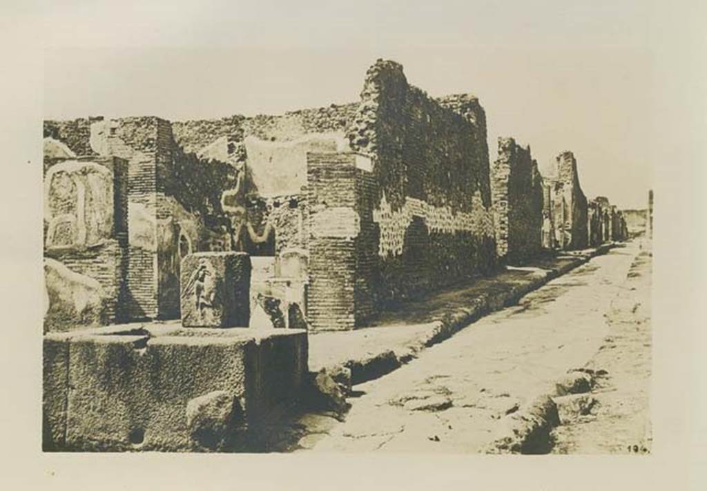 Vicolo di Modesto. c.1879. Photograph by Sommer, numbered 194. Looking north from junction with Via Consolare. Photo courtesy of Rick Bauer.