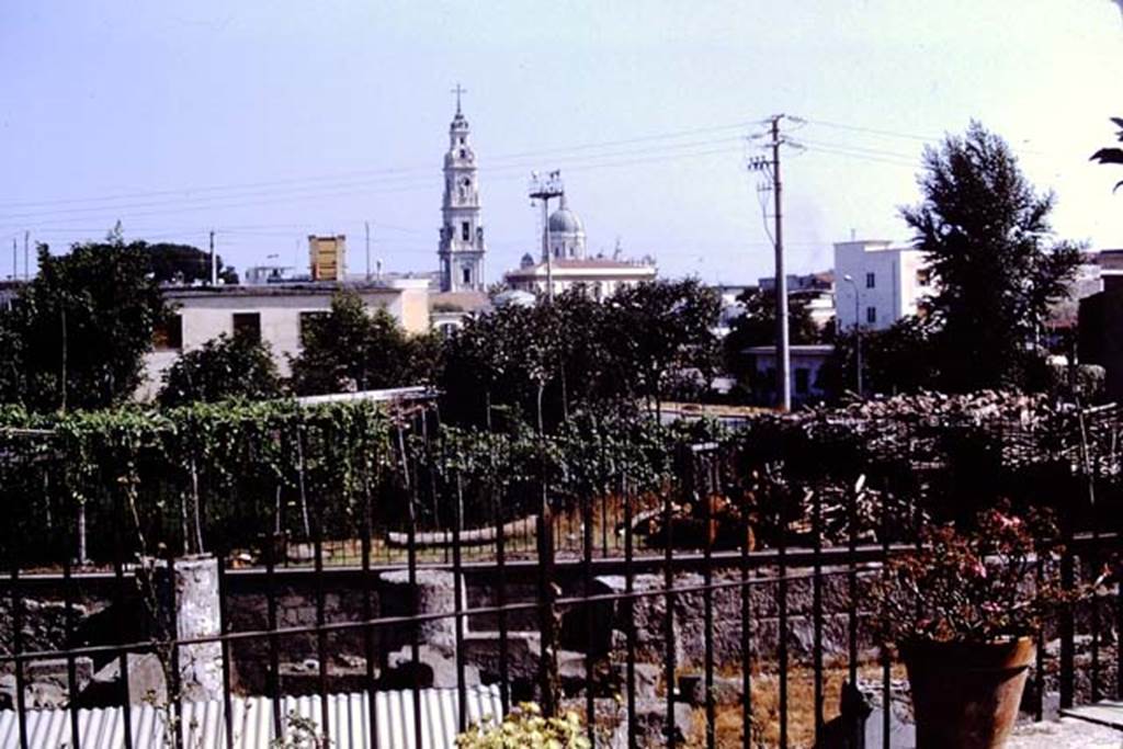 Tempio dionisiaco in località Sant’Abbondio di Pompei. 1973. Looking north. Photo by Stanley A. Jashemski. 
Source: The Wilhelmina and Stanley A. Jashemski archive in the University of Maryland Library, Special Collections (See collection page) and made available under the Creative Commons Attribution-Non Commercial License v.4. See Licence and use details.
J73f0348