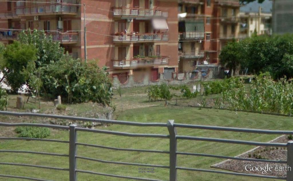 Pompeii, Tombe del Fondo Squillante. 2012. Location where tombs were found. Photo © courtesy of Google Earth.