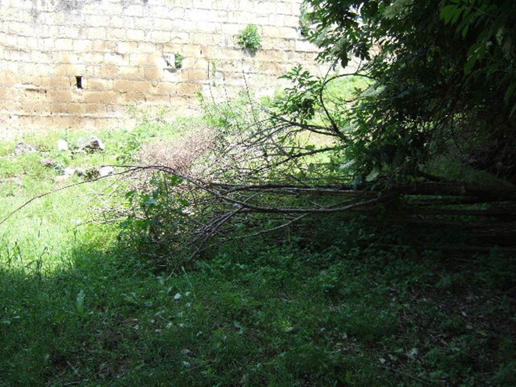 HGE32 Pompeii. May 2006. Derelict site of area of HGE31 and HGE32. According to Garcia y Garcia, unfortunately also hit by a bomb in September 1943, and lost were the Samnite tombs excavated in 1873 and recorded by Fiorelli. See Garcia y Garcia, L., 2006. Danni di guerra a Pompei. Rome: L’Erma di Bretschneider. (p.163)