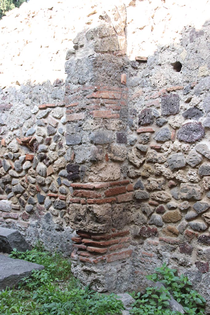 HGW25 Pompeii. Part of Villa of Diomedes. October 2023. 
Detail from north wall. Photo courtesy of Klaus Heese.
(Fontaine – room 7,1).