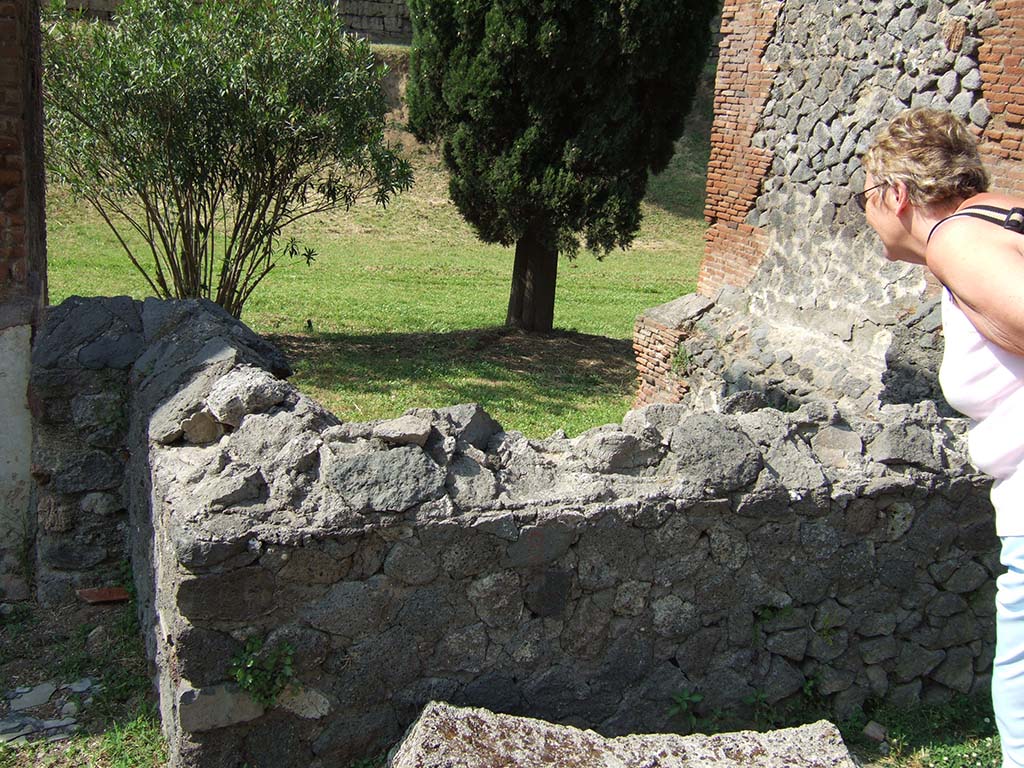Pompeii Porta Nocera. May 2006. Tomb 8EN, tomb of the Gens Aninia. Looking north.
