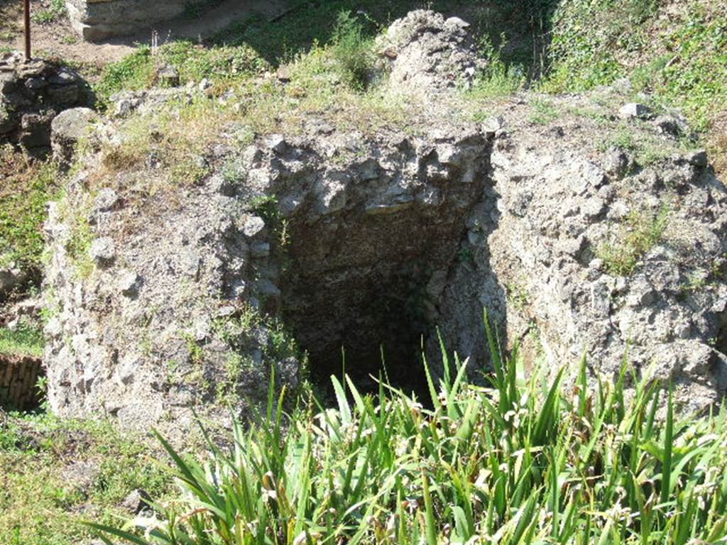 Pompeii Porta Nocera. Tomb 34aEN. May 2006. Part of base?