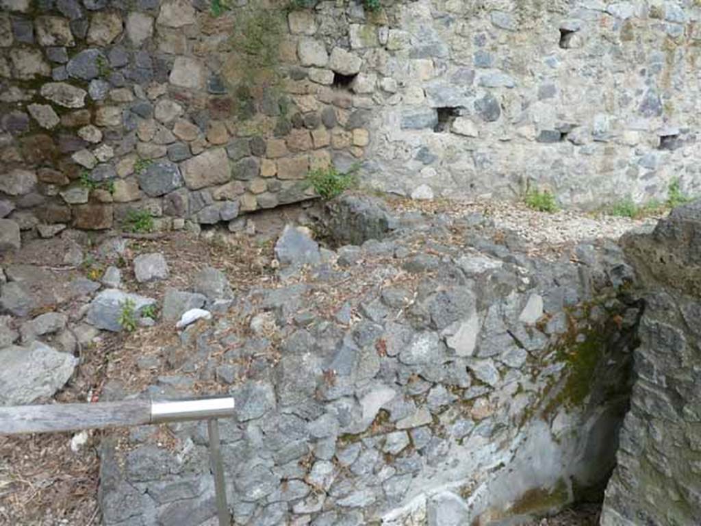 Pompeii Porta Nocera. May 2010. Tomb 44EN, looking east from the rear of 42EN.