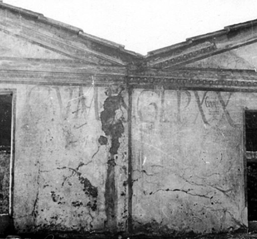 Pompeii Porta Nocera. Late 1950s? Tombs 11ES and 9ES with graffiti on the tomb fronts.