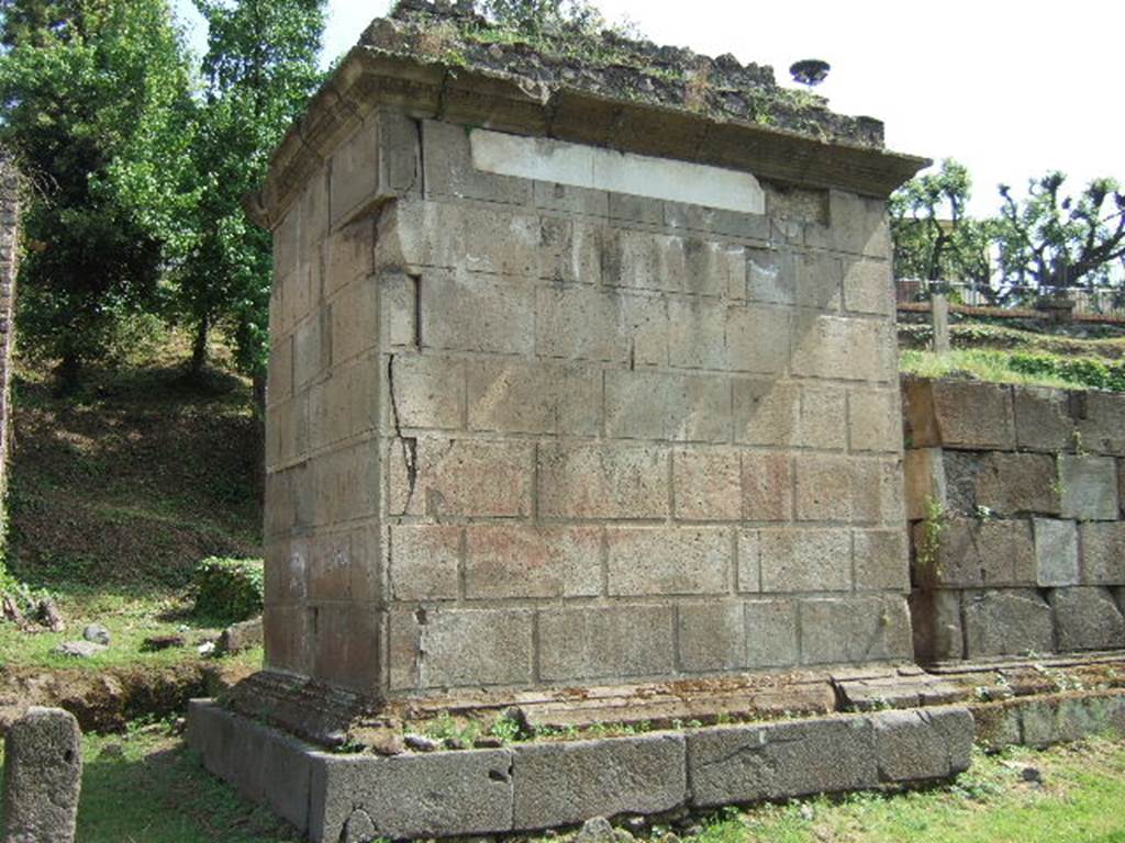 Pompeii Porta Nocera. Tomb 17OS. May 2006. Tomb of Lucius Tillius and the Tillii.