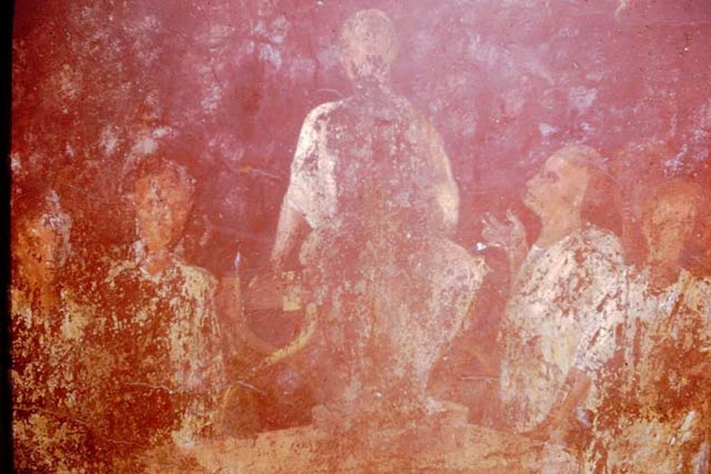 VGJ Pompeii. 1961. Inner tomb east wall with painting of seated aedile. Photo by Stanley A. Jashemski.
Source: The Wilhelmina and Stanley A. Jashemski archive in the University of Maryland Library, Special Collections (See collection page) and made available under the Creative Commons Attribution-Non Commercial License v.4. See Licence and use details.
J61f0418