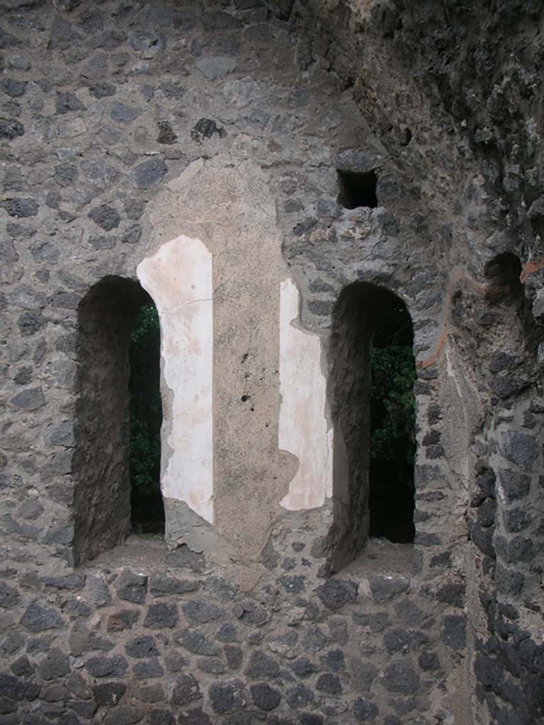 Tower X, Pompeii. May 2010. Detail of windows in north wall at east end. Photo courtesy of Ivo van der Graaff.