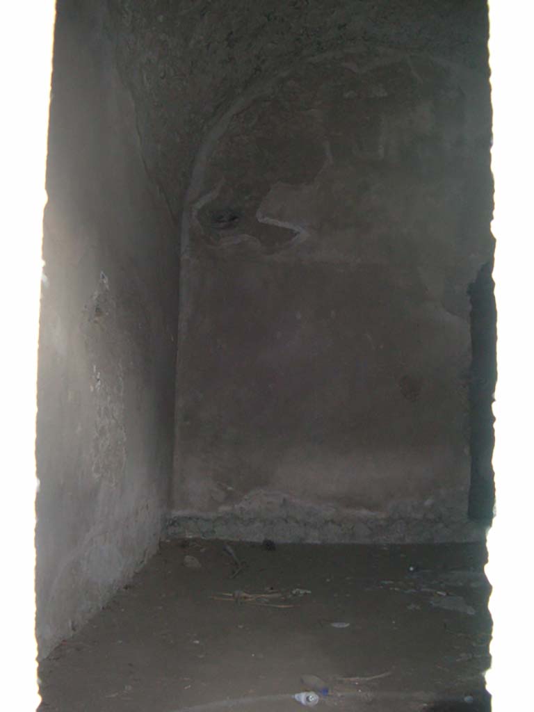 Tower XI, Pompeii. May 2010. 
Looking through window towards south-east corner of lower room. Photo courtesy of Ivo van der Graaff.