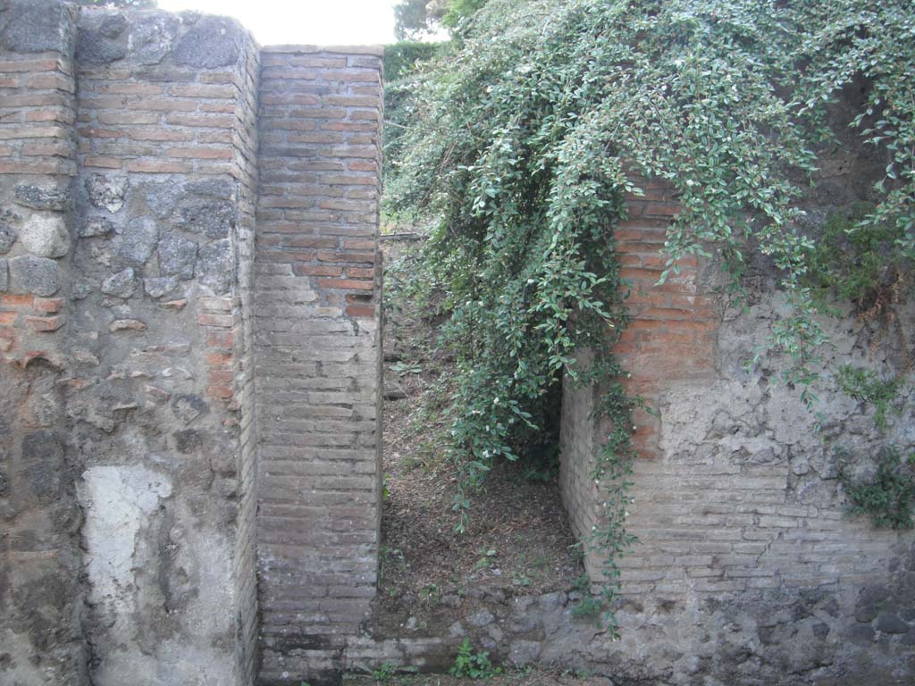 Tower II, Pompeii. May 2011. West wall in south-west corner of vaulted room. Photo courtesy of Ivo van der Graaff.