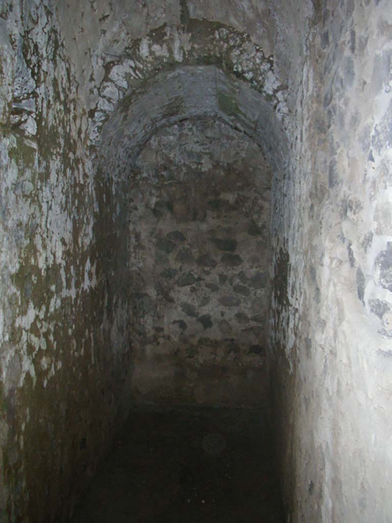 Tower II, Pompeii. May 2010. 
Looking east through rectangular opening in north wall. Photo courtesy of Ivo van der Graaff.
