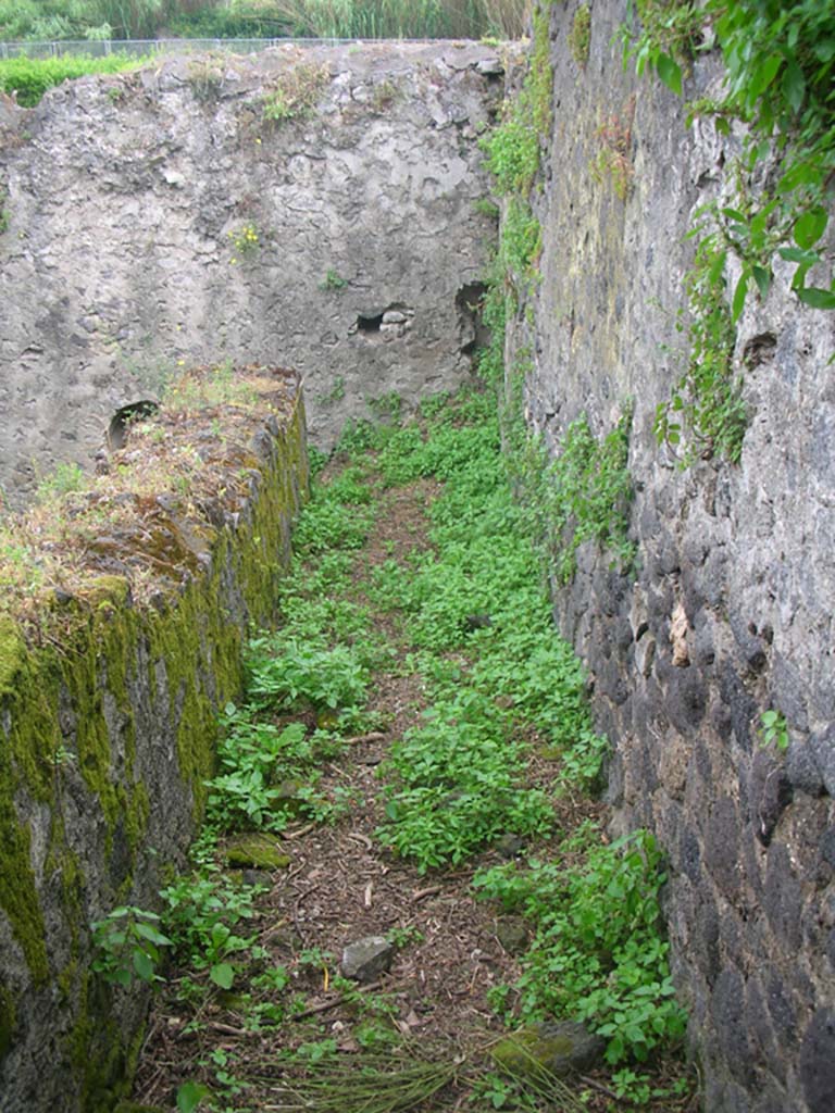 Tower VII, Pompeii. May 2010. 
Stairway down to lower north-east corner. Photo courtesy of Ivo van der Graaff.