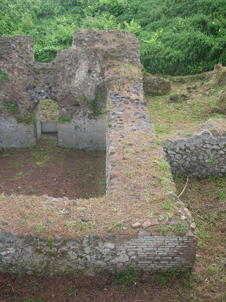Tower IX, Pompeii. May 2010. 
Looking south across west side of main chamber of tower. Photo courtesy of Ivo van der Graaff.