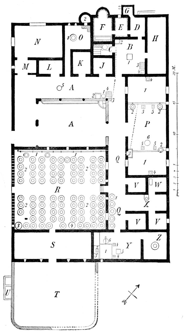 See Mau, A., 1902, translated by Kelsey F. W. Pompeii: Its Life and Art. London: Macmillan, plan IV, p. 361.
