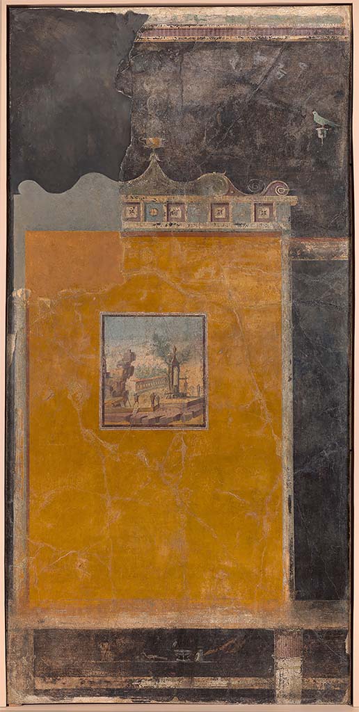Boscoreale. Villa of Numerius Popidius Florus. Room 4. North or south wall. Part of wall with sacred landscape painting.
Virginia Museum of Fine Arts, Richmond. Adolph D. and Wilkins C. Williams Fund. Inventory number 66.35.
Image released via Creative Commons CC-BY-NC.