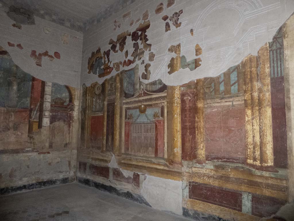 Oplontis Villa of Poppea, September 2017. Room 14, looking towards north-east corner and east wall.
Foto Annette Haug, ERC Grant 681269 DÉCOR.